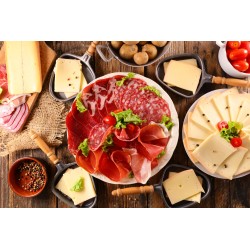 Raclette au poivre en tranches